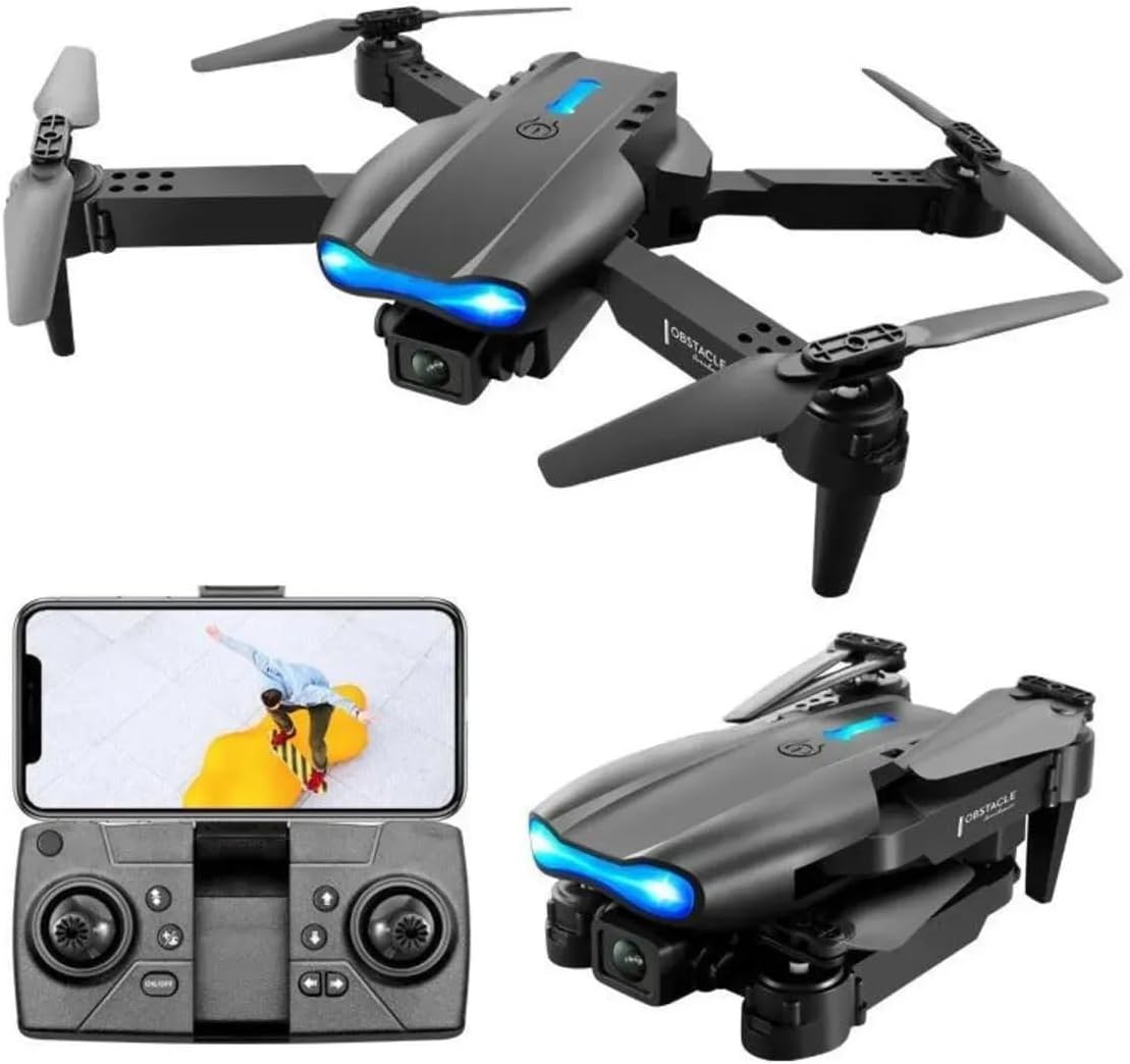 Bilişim Burada E88 Pro 4K HD Çift Kamera Drone, Katlanabilir, WiFi Bağlantılı, Akıllı Telefon Kontrollü
